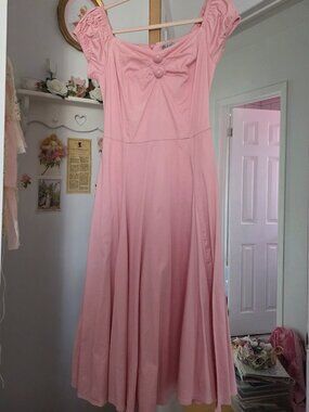 Collectif Pink retro style dress